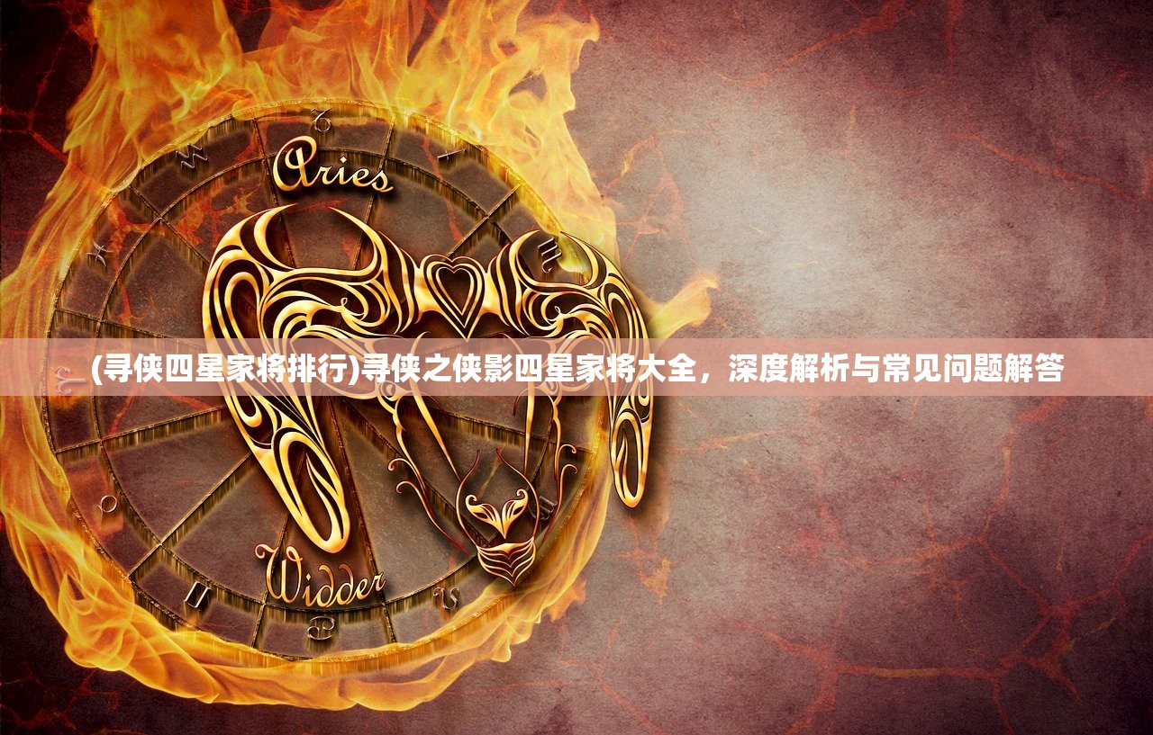 (寻侠四星家将排行)寻侠之侠影四星家将大全，深度解析与常见问题解答