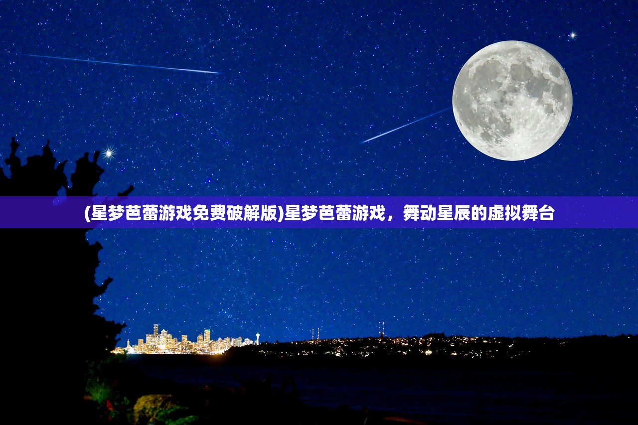 (星梦芭蕾游戏免费破解版)星梦芭蕾游戏，舞动星辰的虚拟舞台